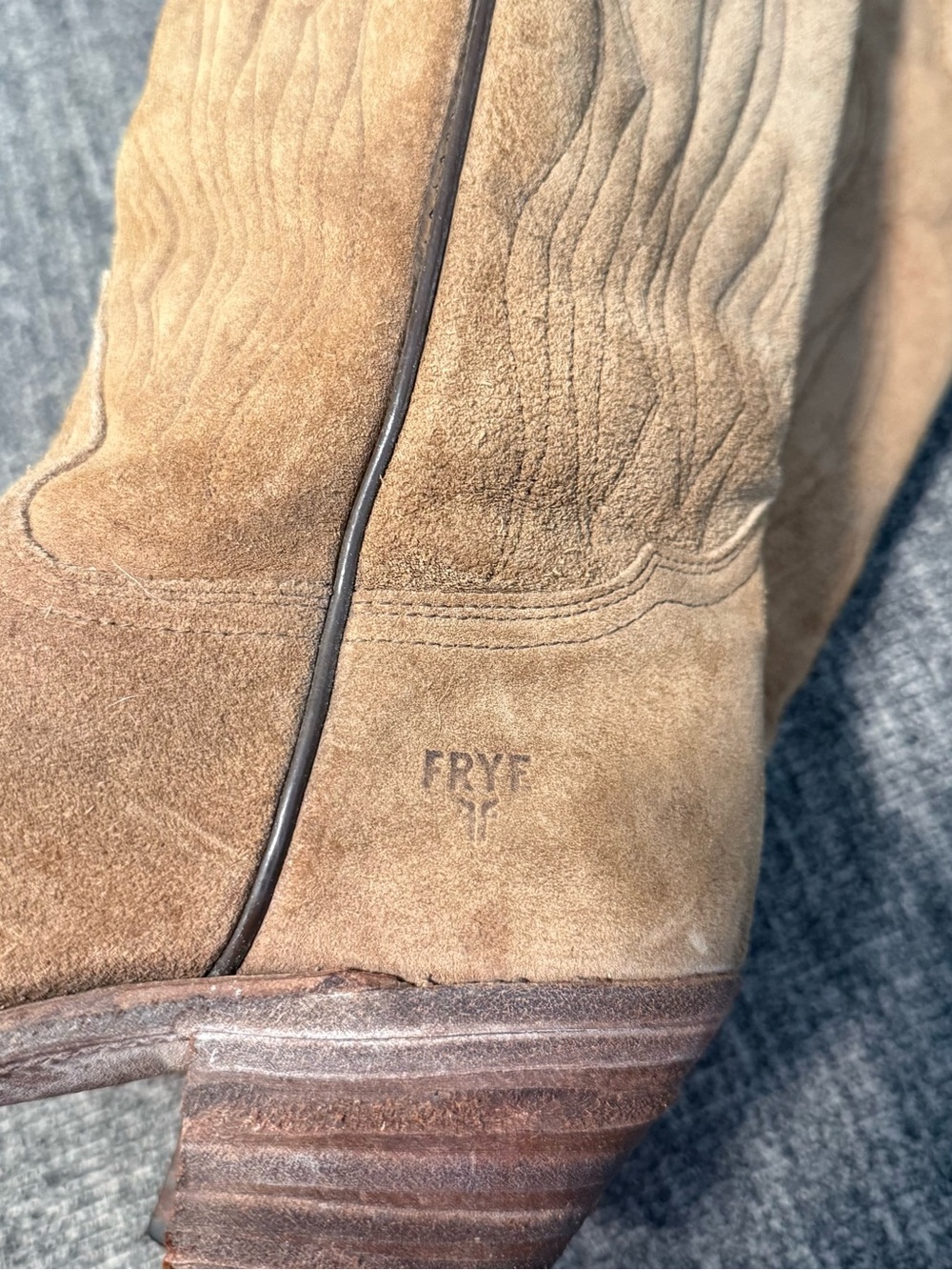 Vintage Black Label Made in USA 3845 W Frye Boots Women’s 7.5D - Picture 9 of 10